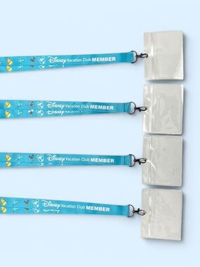 Disney Vacation Club Member Snack Lanyard Set of 4 NEW